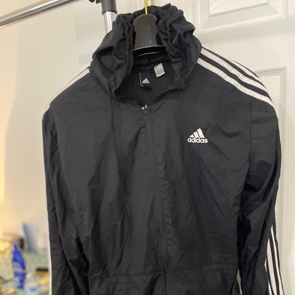 Dark blue and white ADIDAS sweat suit. - Picture 2 of 2